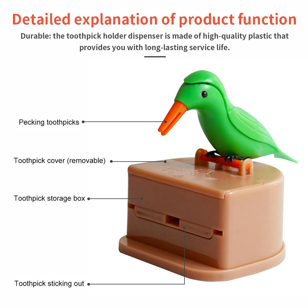 Toothpick Box Toothpick Storage Casetomatic Dispenser Bird Shape Holder