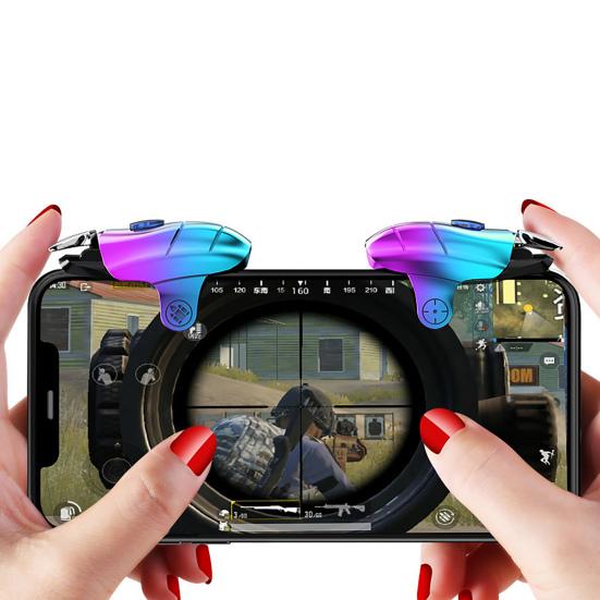 2Pcs Game Controller High Sensitivity 30 Shots/S Fast Free Shooting Key Aim Button