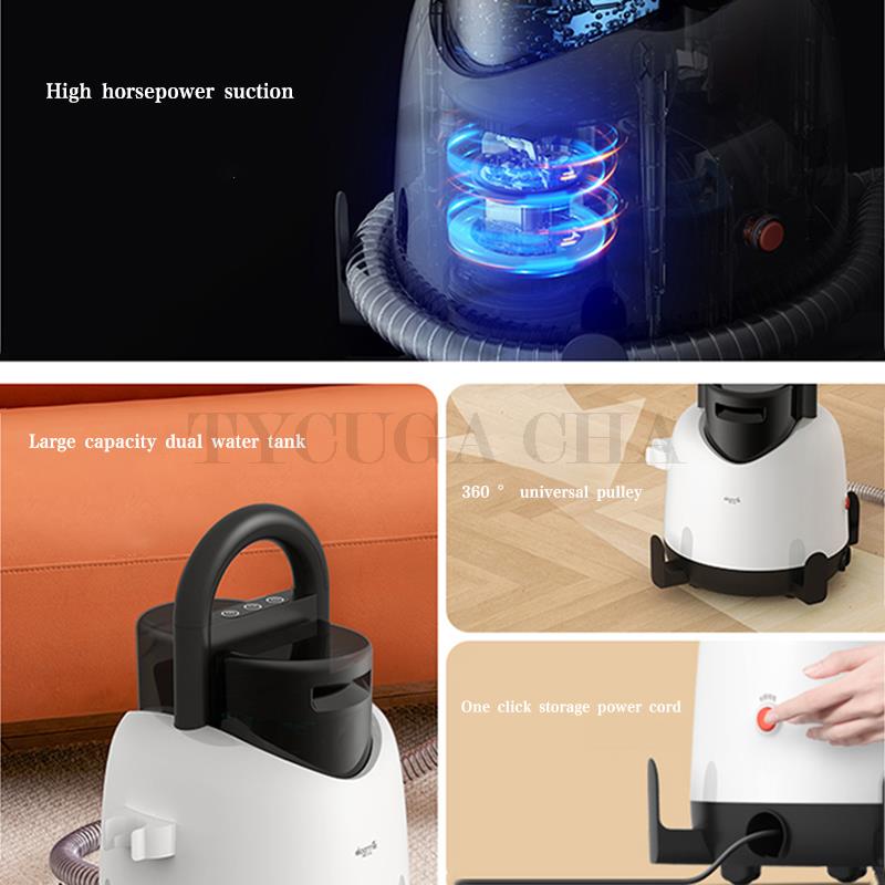 Electric Steam Cleaner Vacuum Spray Suction integrated High Temperature Sterilization Carpet Sofa Mattress Cleaning Machine