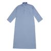 Abito lungo da uomo con colletto alla coreana, manica lunga, vestaglia, stile etnico, costume nazionale tradizionale cinese, outerwear ampio e casual