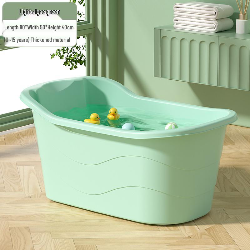 Large Infant & Child Soaking Bathtub - Full Body Bath Tub for Home