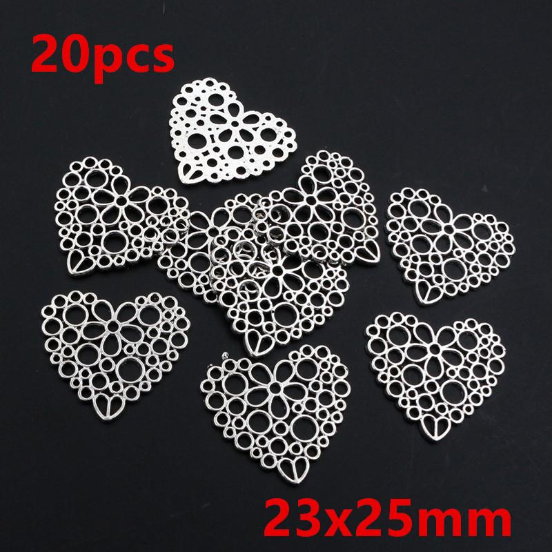 10-50pcs Flower Charms Connector Boho Vintage Pendants Alloy Metal DIY Jewelry Making Accessories Findings Crafts