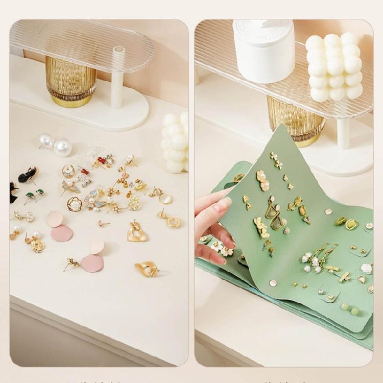 Ear Rings Collection Notebook PU Earring Storage Cases for Travelers Travel