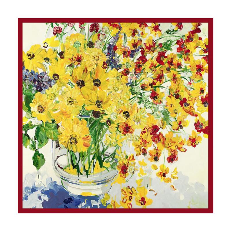 SANGBO Mulberry Silk Scarf & Umbrella Gift Set