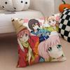 Classic Funny Japanese Anime Y-Yuru Yuri Cushion Cover Throw Pillow Cover Hidden Button Durable Polyester Chair Cushion
