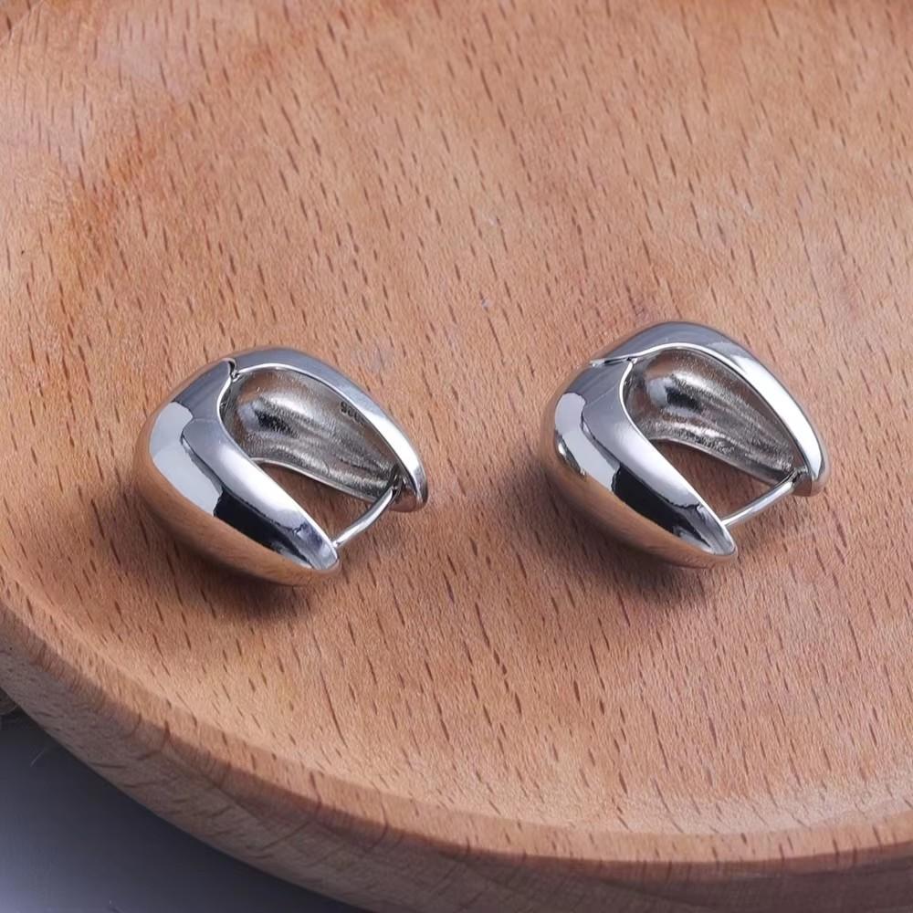 925  Silver CZ Star Moon Asymmetric Hoop Earrings for Women Girls Gold Silver Color Party Jewelry Gifts