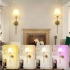 E27 American fabric wall lamp simple hotel room interior decor lighting living room corridor aisle bedroom bedside wall light