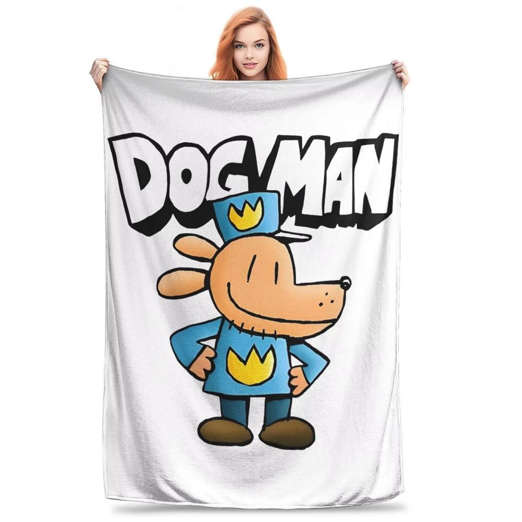 Dogman Collage Cool Manga Comic Flannel Throw Blankets Dog Blanket for Bed Couch Lightweight Bedding Throws