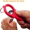 1pc/4pcs 3-in-1 Multifunctional Can Bottle Opener Keychain For Soda Beer Cans 6