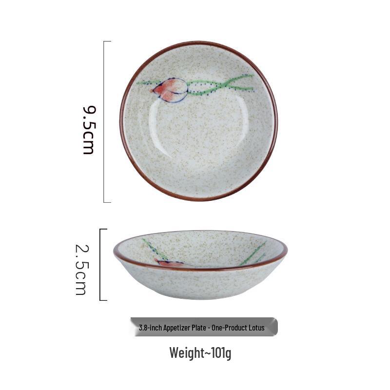 Changbaosen Handbemalte Keramik-Dipschalen (3er Set)