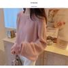Women's Casual Round Neck Wool Knit Sweater - Autumn/Winter Solid Color Long Sleeve Base Layer