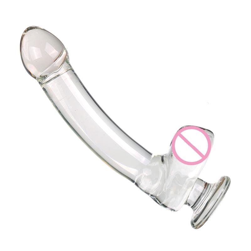 VaHppy Glass Dildo Artificial Penis Large 3.5--5.5cm 1004g Masturbators for Women Large 3.5--5.5cm Sex Toys Fist Shape Anal Plug