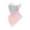 Cycling Sun Protection Face Mask Unisex Ice Silk Windproof Neck Face Cover Triangular Scarf for Outdoor Sports Motorcycle Riding
