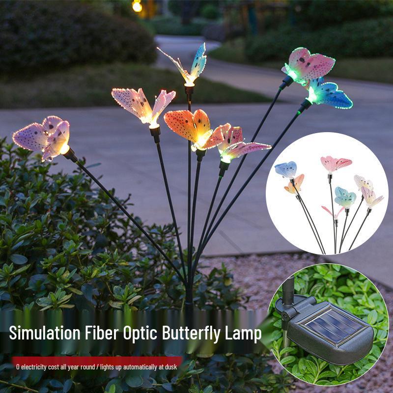 Solar Jellyfish Fiber Optic Outdoor Light for Garden, Courtyard, and Balcony Décor