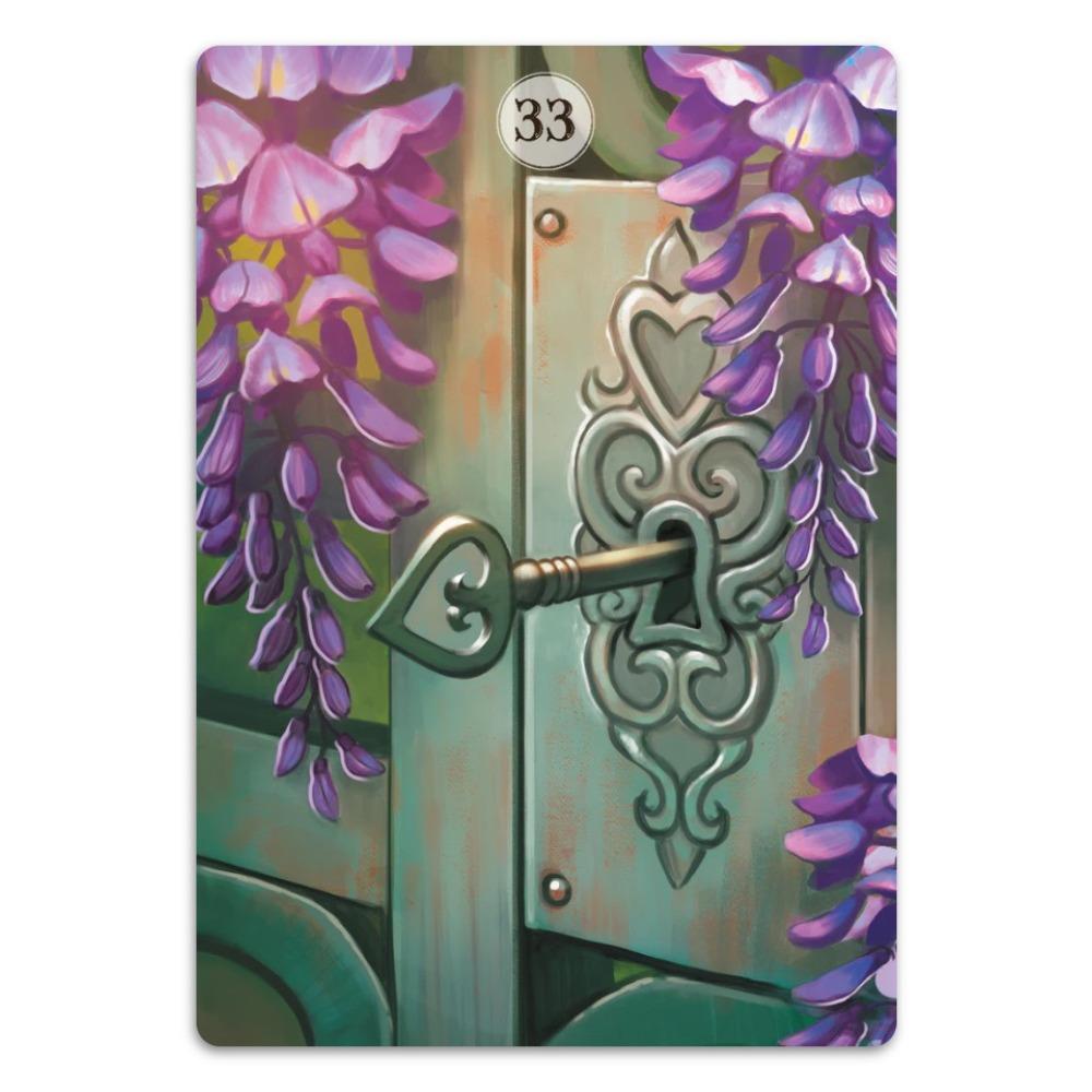 Herbs and Plants Lenormand Oracle Cards 36 Pcs Cards with Vivid Colors and Splendid Symbolism 10.4*7.3cm