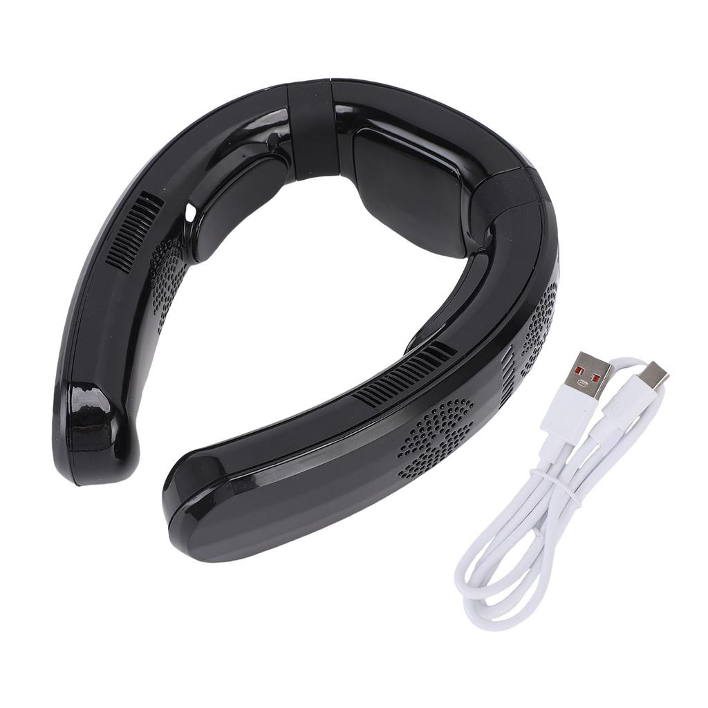 Portable Neck Fan Cooling and Heating Dual Use 3 Speeds Semiconductor Quiet Lightweight Battery Operated Wearable Fan for Beach