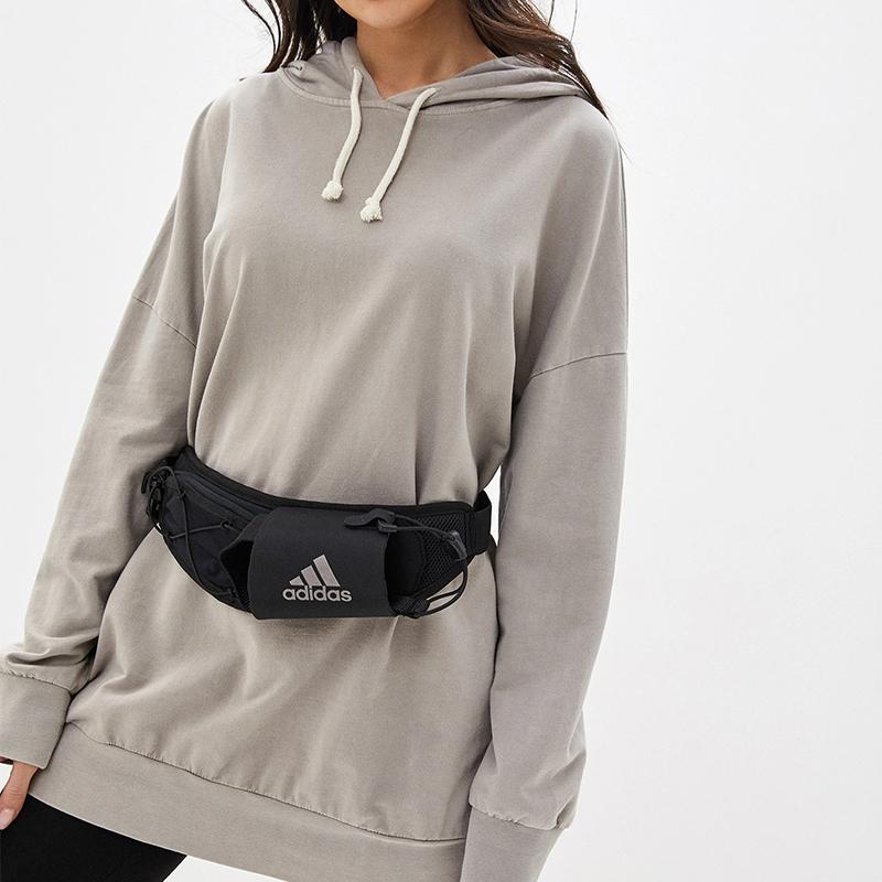 adidas Running Sports Portable Water Bottle Waist Bag Unisex Accessories Black DY5726