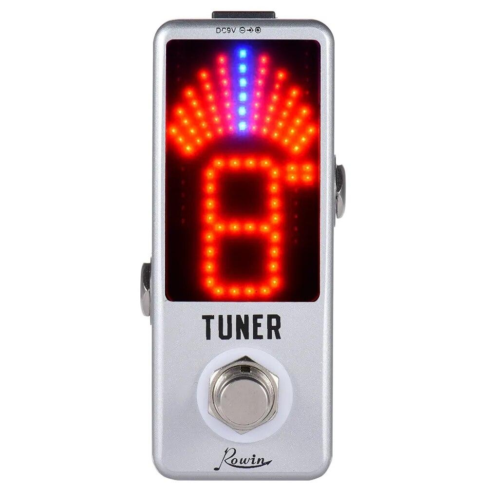 

Guitar Tuner Pedal Rowin LT-910 Zinc Alloy High Precision Guitar Chromatic Tuner Pedals For Electric Guitars Accessories