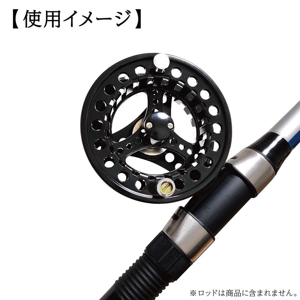 Oruldo Angelgerät Fliegenfischenrolle [Fulard A] Großkern Fliegenfischenrolle (Schwarz 75mm) qb010212b01n0