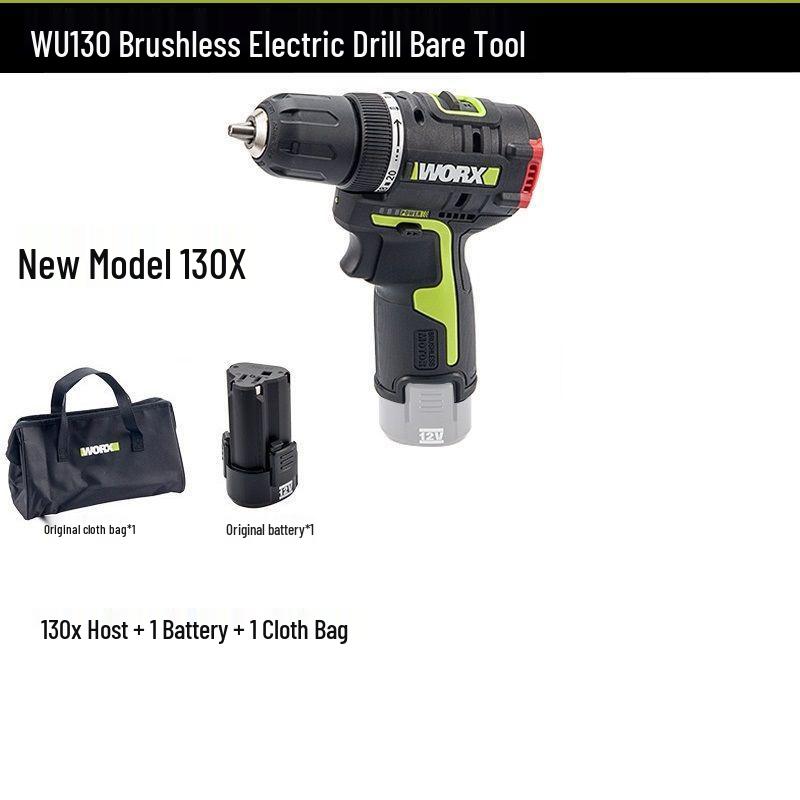 

Weike WU132 Cordless Brushless Lithium-Ion Drill & Electric Screwdriver Tool