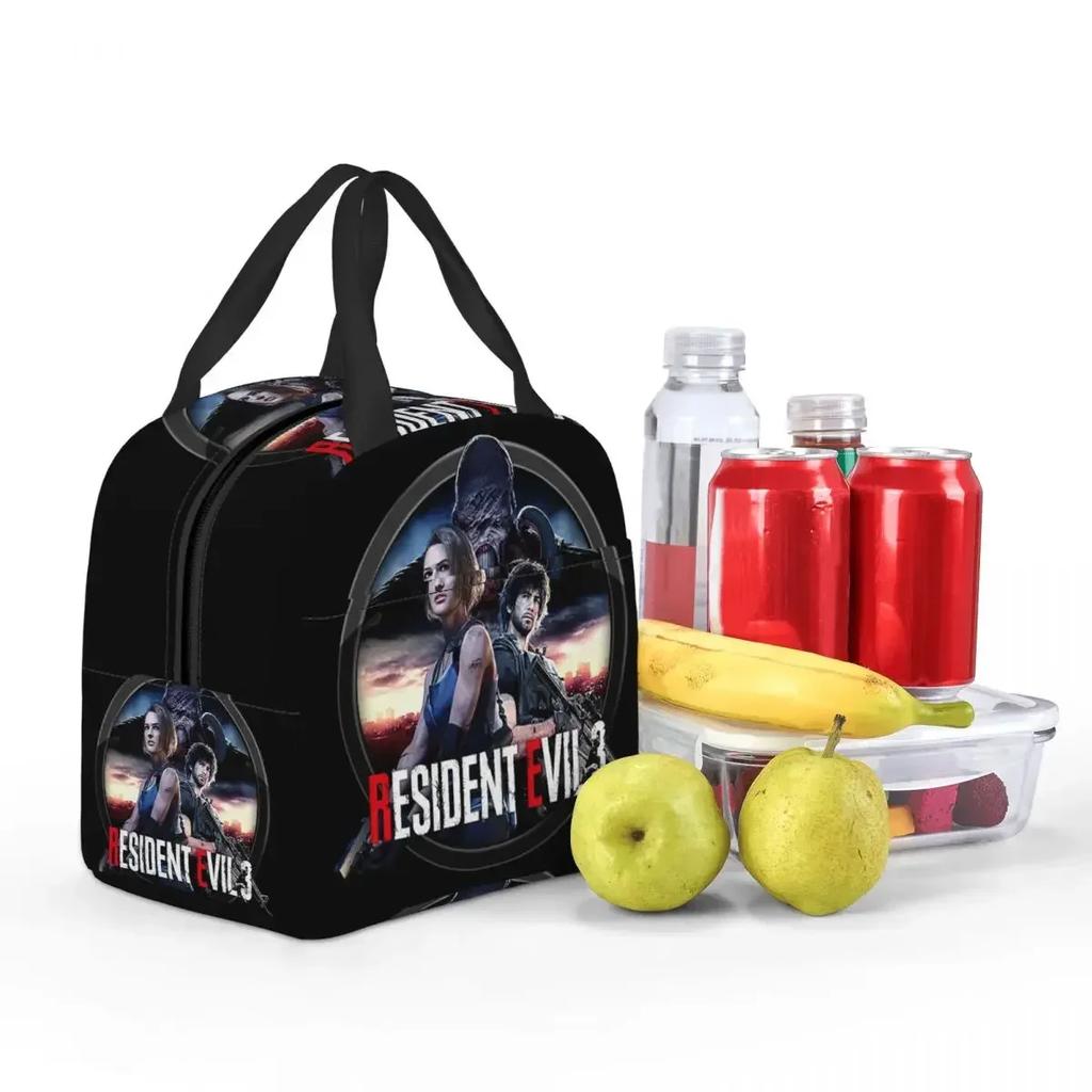 Resident Evils 3 Nemesis V1 Insulated Lunch Bag for Women Kids Portable Food Boxes Thermal Lunch Box Tote
