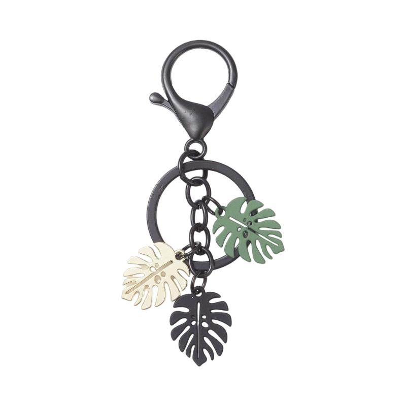 Ergonomic Leaves Keychain Fashion Leaves Key Pendant Alloy Texture Suitable for Girls Woman Fashion Lover Present