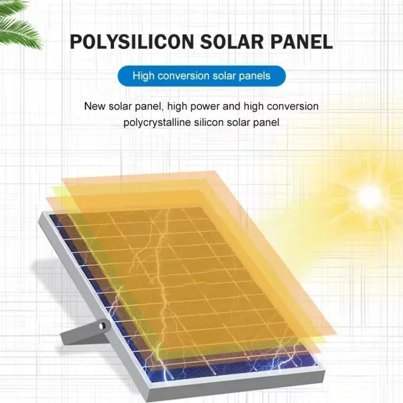 Uzaktan Kumandalı 50W Güneş Enerjili Projektör - Duvar/Bahçe Güvenliği İçin IP67 Su Geçirmez Dış Mekan Projektörü