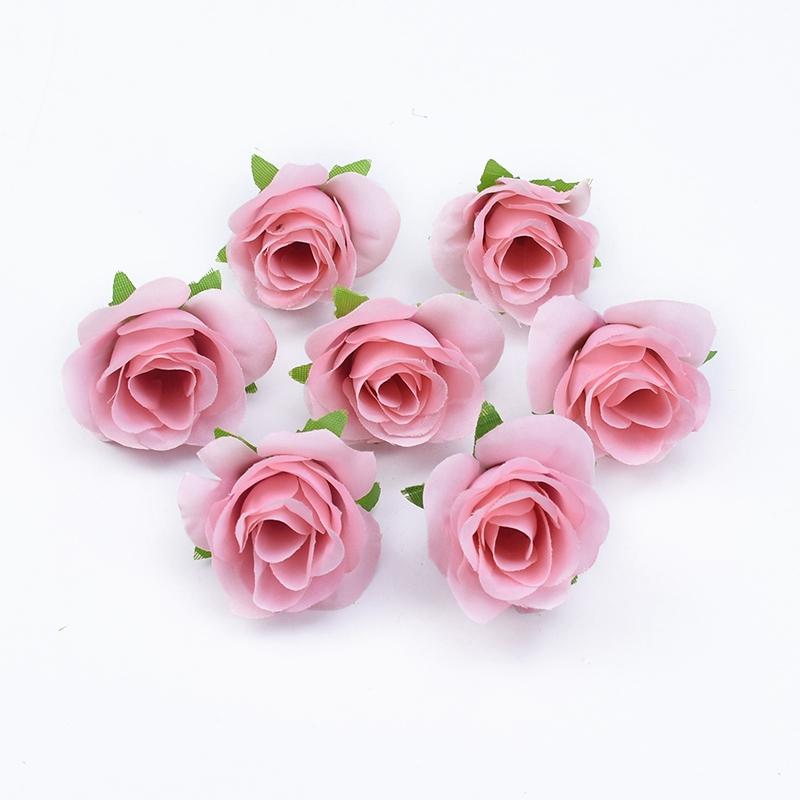 Artificial flowers Silk Roses Bud Home festival party Outdoor Garden arch Decor Diy gift candy box brooch Wedding Bridal Bouquet