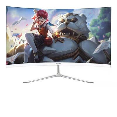 24-inch E-sports Computer Curved Display-FHD1080P VA Monitor 75Hz LED Monitor 99% SRGB HDMI VGA Tilt Adjustment Machine Black White  HA240-1K-75hz