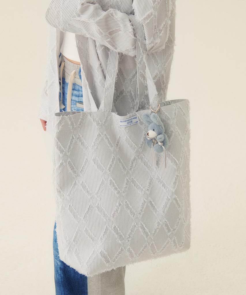 Gocori Tassel Stripe Big Tote Bag Big Bag Tote Bag
