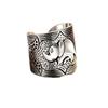 Men's Large Retro Silver Thai Elephant Ring - Bold, Versatile Style