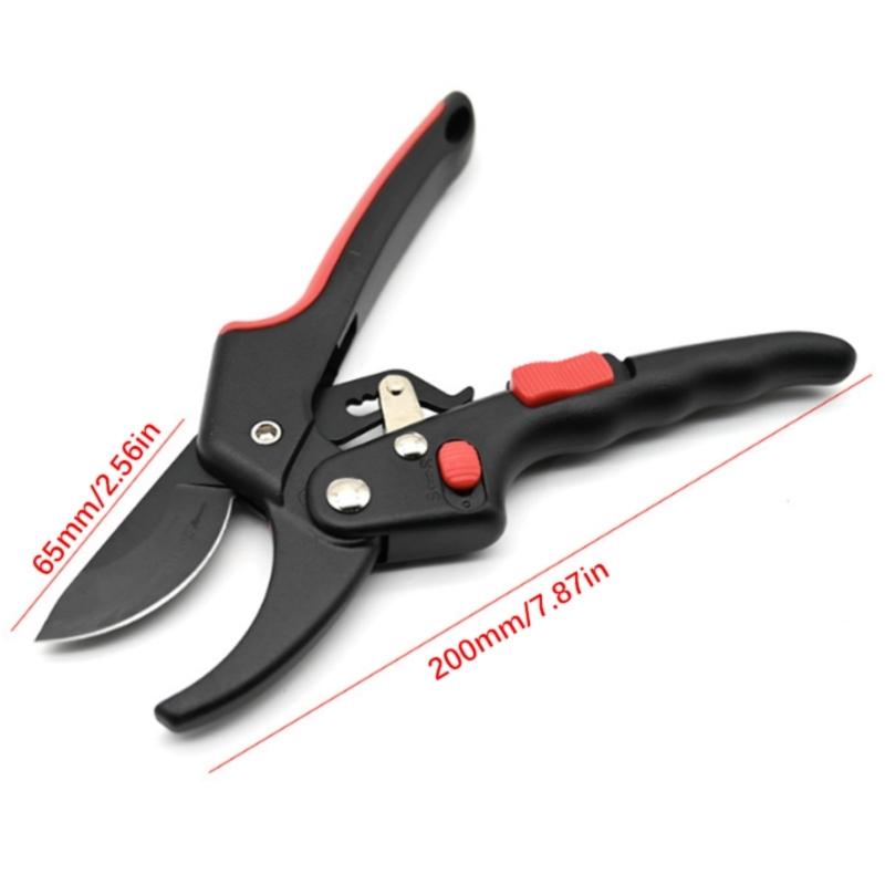 Adjustable Pruning Shears with SK5 Steel Blade for Labor Saving Cutting and Adjustable Force Control in Garden Maintenance