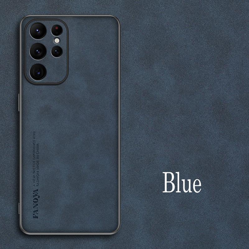 

Роскошный противоударный силиконовый чехол из овчины для Samsung Galaxy S25 S24 S23 S22 GalaxyS25 Ultra Plus Edge FE Чехол для телефона For Galaxy S24 FE синий