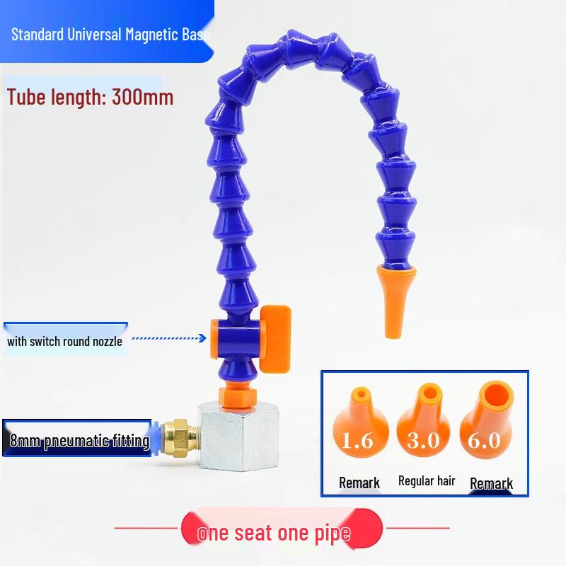 Adjustable Magnetic Base Air Nozzle with Universal Gooseneck Tube