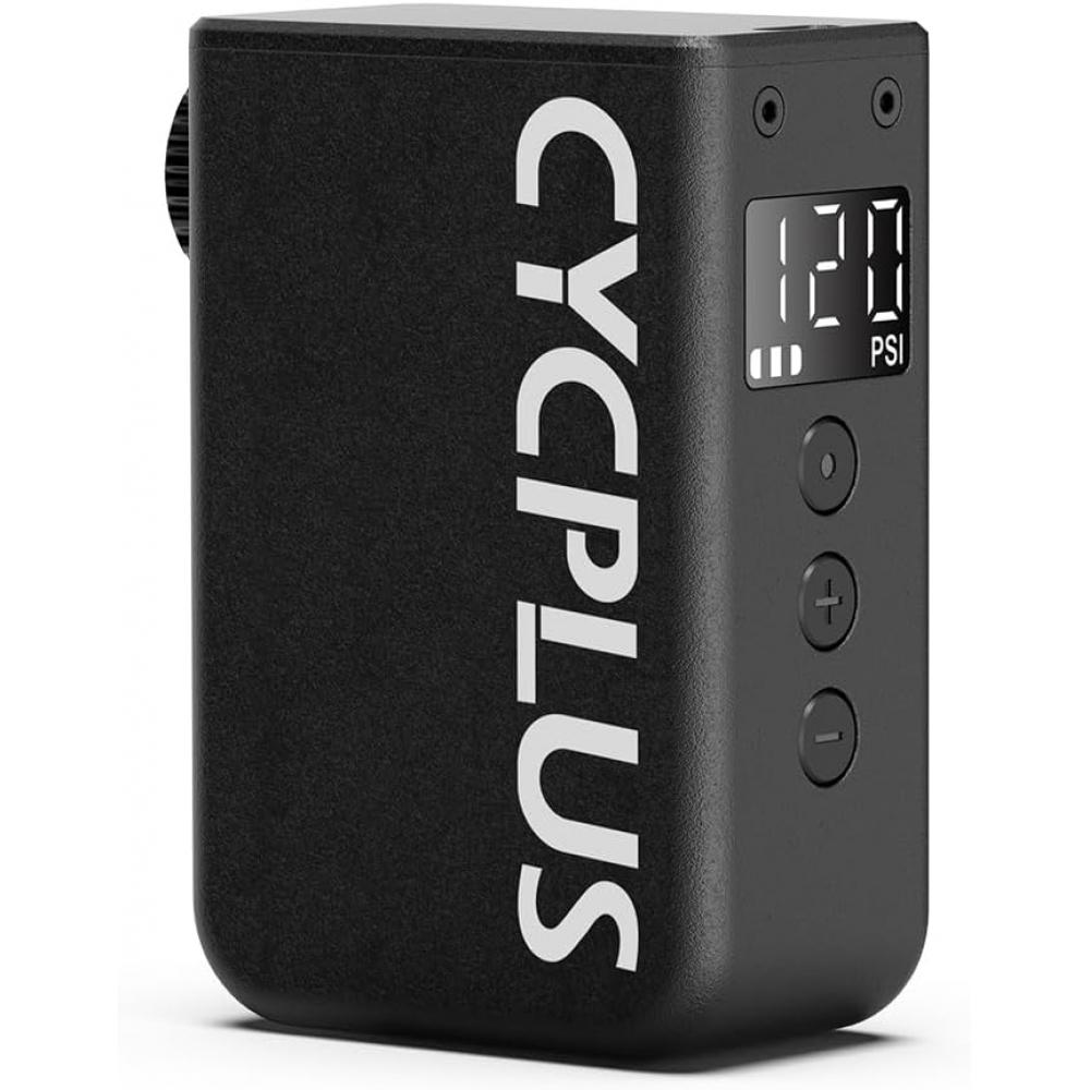 Портативный насос Cycplus 120psi С дисплеем давления Электрический насос для велосипеда Для