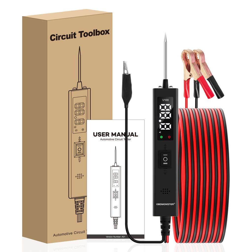 CP10 Automotive Circuit Tester 0-80V Automotive Power Circuit Probe Multifunctional Electrical System Diagnostic Tool