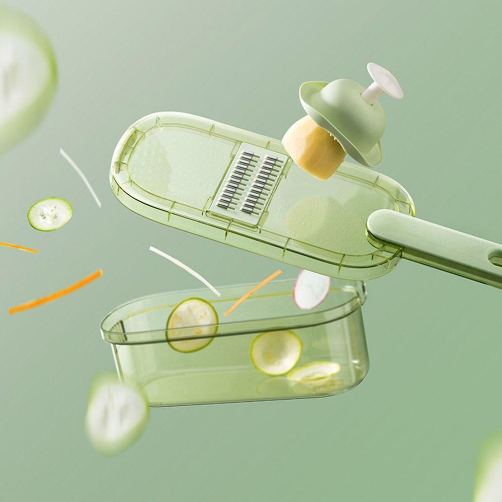 Durable 6 In 1 Vegetable Slicer Stainless Steel Multifunctional Cheese Grater Manual Potato Julienne Shredder Kitchen