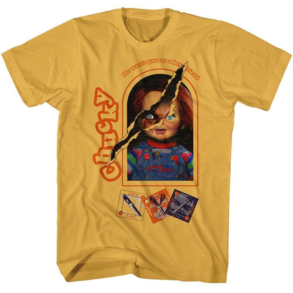 Chucky 2 Sides Box Movie Shirt XL