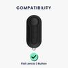 kwmobile Key Cover Fiat Lancia 3-Button Foldable Car Key Compatible