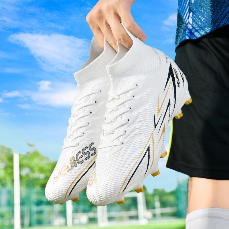 World Cup Football Shoes Men's and Women's High-top TF Broken Nails AG Long Nails Teen Students Grass Training Sports Shoes
