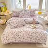 Floral Style Duvet Cover Sets Single/Queen/King Soft Washed Cotton Bed Cover Sets 240x220 Bedding Sets