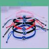 Trendy European And American Handmade Bracelet With Adjustable Evil Eye Design Perfect Gift For Couples