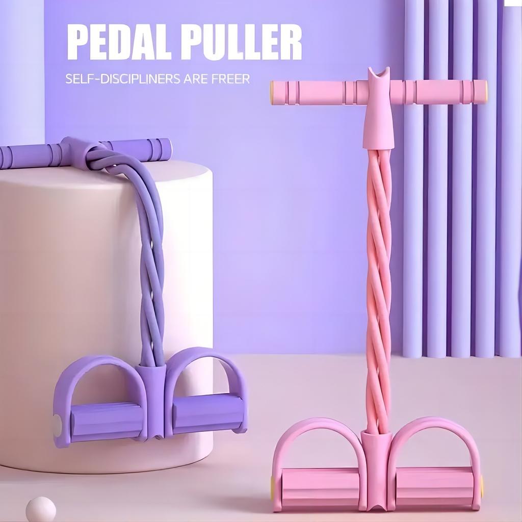 Multifunktions-Spannseilbänder für Fitness, Sit-Ups-Übungen, elastisches Band, Widerstandsbänder für Zuhause, 4-Schlauch-Pedalzieher mit elastischem Gummiband