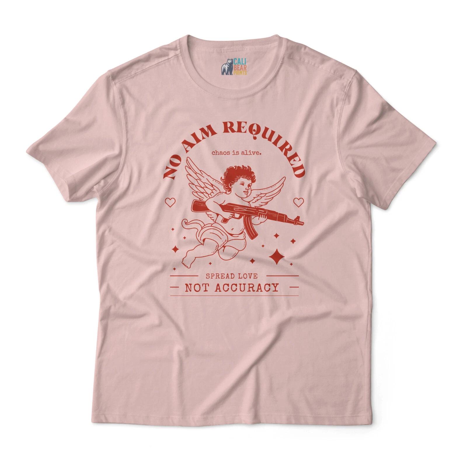 Cupid No Aim Required Graphic T shirt – Spread Love, Not Accuracy! L