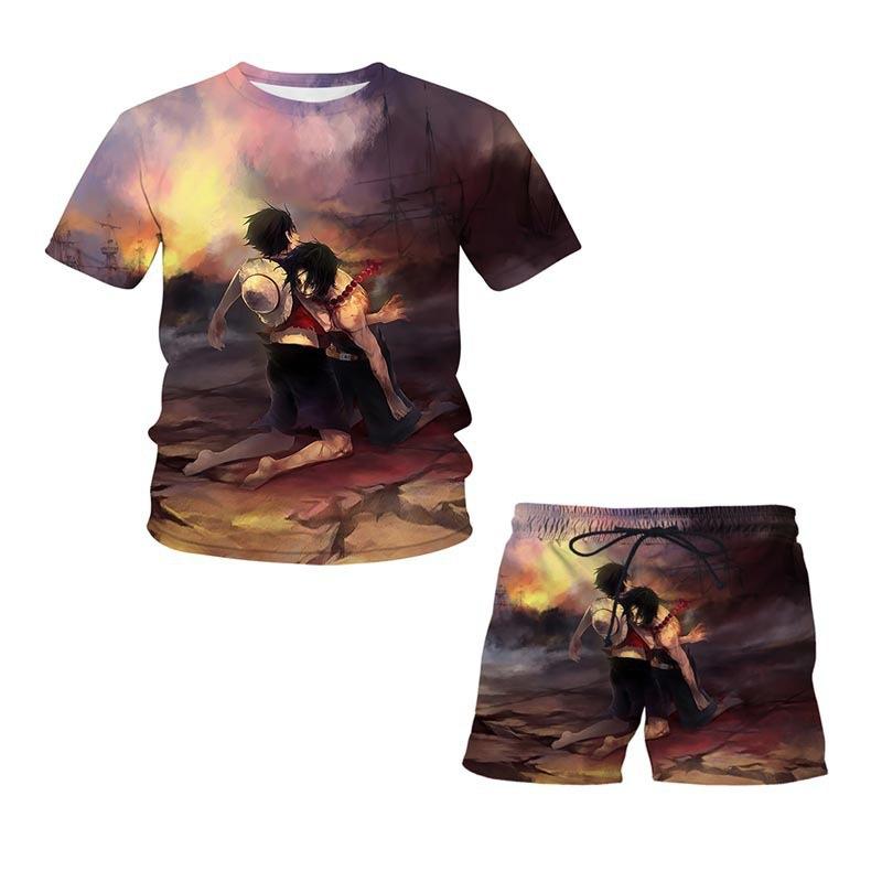 Jednoczęściowy zestaw koszulek dziecięcych odzież sportowa Baby Boy Clohtes odzież dziewczęca T-shirt szorty męski garnitur letnia plaża