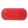 Creative Oval Shape DIY Hand Stitched Woven Bag Cushion Base with Holes Rivet Bottom Accessories