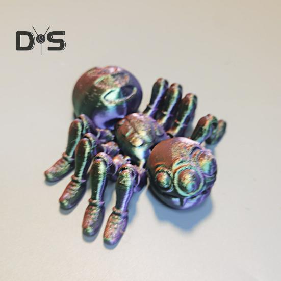 Spider Model 3D Printed Action Toy Realistic Looking Vibrant Color Insect Spider Fidget Toy Photography Prop