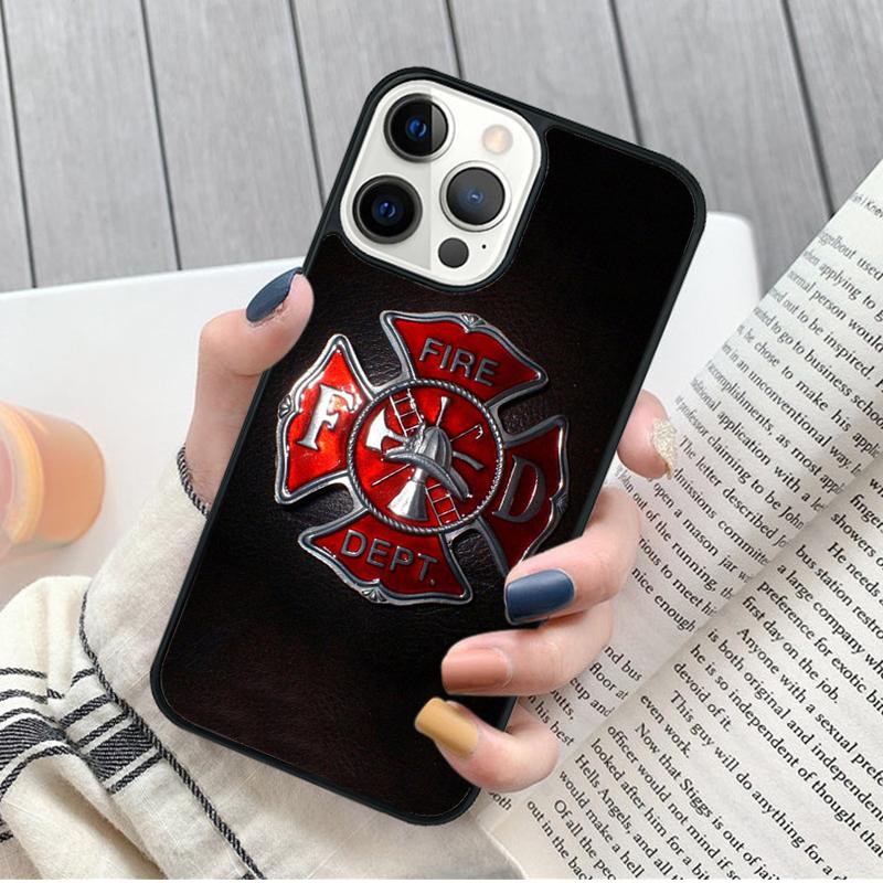 Fire Rescue Department Phone Case for iPhone 17 Air 16 15 14 12 13 PLUS 11 PRO MAX Cover Fundas Shell