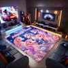 1PC Custom Name Unicorn Fantasy: Name/Text Art Theme Floor Mat Ideal for Living Room, Game Rooms, Office, Bedroom,Floor Mat Playful Design