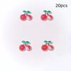 20Pcs Resin Fruit Nail Charms Jewelry Nail Art Decorations Parts Sweet 3D Mini Red Cherry Nail Art Accessories Diy Manicure Tool